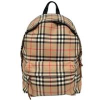 Burberry Jett Black and Tan Brown Nova Check Nylon Backpack