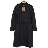 Burberry Hillington Black Nova Check Double Breasted Belted Trench Coat