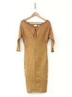 Burberry Camel Beige Midi Dress - XS Regular
