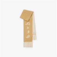Burberry Reversible Logo Alpaca Wool Blend Scarf Sandstone RRP &pound;250 Brand New