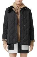 Burberry -Cotswold Quilted Jacket- Short Straight Black & Beige Check XXS /2XS - 2XS Regular