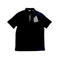 Burberry Black Polo Shirt Hartford Check Mens Cotton Pique Size L XL
