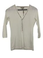 Burberry London Cream Long Sleeve Top - Size Small - BNWT - S Regular