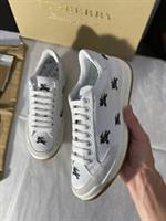 BURBERRY White Equestrian Knight Trainers Sneakers Size 36.5 UK 3.5 RP 495 NEW