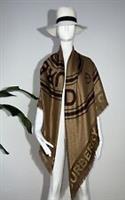 BURBERRY Genuine TB Logo Rounded Square Scarf Shawl RRP £395 NEW