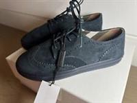 Burberry Junior Boy Suede Moccasins Broque School Shoes Size 35 NEW