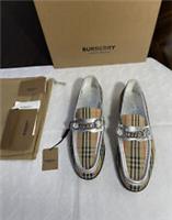 BURBERRY Morley Moc Loafers Shoes Check Link Size 37 UK 4 NEW