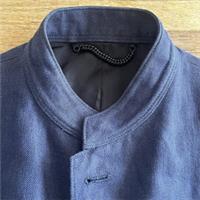 £600/£1K BURBERRY MEDIUM MENS PRORSUM NAVY CHEVRON WEAVE CHORE STYLE JACKET LTBC - M Regular