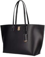 BURBERRY TB Smooth Leather Monogram Medium Black Tote Bag RRP £1450 NEW
