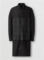 BURBERRY Reflective Check Panel Technical Car Coat Trench Jacket Size XXS NEW - 2XS Regular
