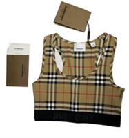 Burberry Genuine Logo Check Dalby Bralette Top Bra Sz XXS NEW - 2XS Regular