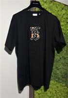 Burberry Black Carrick Monogram T-Shirt Size S RPP £495 NEW WITH TAGS - S Regular