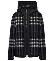 BURBERRY Checked Wool Blend Teddy Jacket Size UK 14 RRP £1290 NEW TAGS - UK 14 Regular