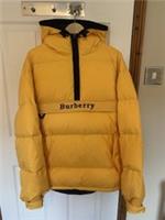 Burberry Down Ski Snowboard Puffer jacket men Large Brand New Yellow - L Regular