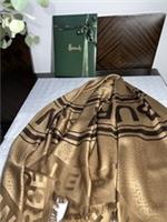 BURBERRY Genuine TB Logo Rounded Square Scarf Shawl RRP £395 NEW