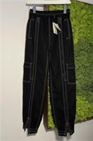 BURBERRY Maddie Topstitched Cargo Trousers Jeans Size UK 4 XS RRP £950 NEW - UK 4 Regular
