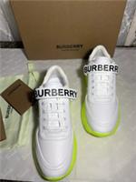 BURBERRY Leather LOGO Sneaker Trainers Sz 37 RRP £575 NEW