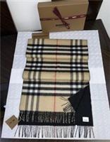Burberry 100% Genuine 100% Cashmere Giant Big Double Face Scarf RRP £650 NEW BOX