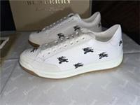 BURBERRY White Equestrian Knight Trainers Sneakers Size 36.5 UK 3.5 RRP &pound;495 NEW