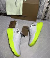 BURBERRY Leather LOGO Sneaker Trainers Sz 37 RRP &pound;575 NEW