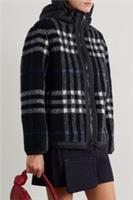 BURBERRY Checked Wool Blend Teddy Jacket Size UK 14 RRP &pound;1290 NEW TAGS - 14 Regular