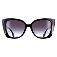 Burberry Sunglasses BE4393 Meryl 40518G Black w White Black Check Grey Gradient