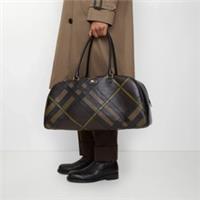 BURBERRY Highlands Extra Large Bowling Bag 81155321 Black One Size