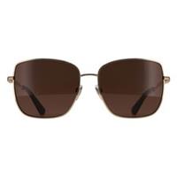 Burberry Sunglasses BE3158 110973 Light Gold Dark Brown