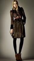 NWOT BURBERRY PRORSUM RUNWAY PRINTED MINK FUR JACKET COLLECTABLE - 40 Regular