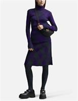 Burberry Forest Green & Purple Check Wool Tights Size Medium £490 Made in Italy