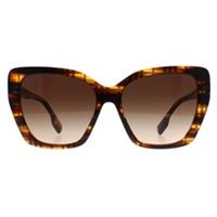 Burberry BE4366 Tamsin 3981/13 Plaid Striped Brown Gradient Sunglasses