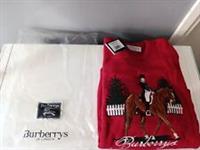 Vintage Burberry "English Riding" Logo Embroidered Jumper - NEW Old Stock! - M/L Regular