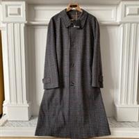AQUASCUTUM (42R) BNWT Deadstock 80s/90s Raglan TWEED Balmacaan Overcoat Jacket - XL Big & Tall