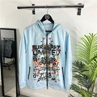 Burberry English Rose Taffeta Jacket Pale Blue RRP £855 = - S Regular