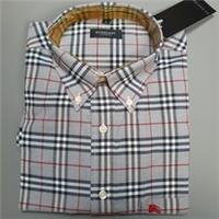 BURBERRY London Shirt Nova Check Long Sleeve Check Grey Mens Size Large NEW - L Regular