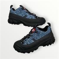 Burberry Arthur Sneakers In Black & Indigo Denim Blue UK 6.5 New (RRP:&pound;690)