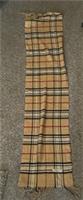Burberry 100% Cashmere Scarf / Shawl VERY BIG made In Scotland Nova Check Light