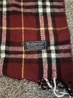 Burberry 100% Cashmere Scarf Nova Check Woven In Made England