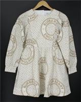 BURBERRY CHILDRENS GIRLS DRESS LOGO PRINT 152cm / 12 YEARS WHITE RRP £482 AD
