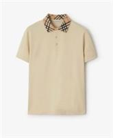 BURBERRY mens Check Collar Polo Top.Current Season.sz M.Staff Sale Purchase