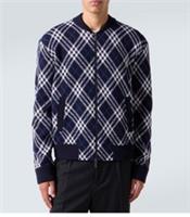 BURBERRY classic Check Wool Blend Bomber Mens Jacket/zip Cardigan.Large.£1090 - L Regular