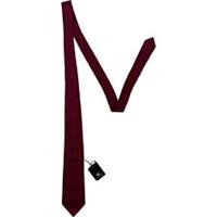 Burberry Black Label Maroon Woven Tie New with Tags 100% Silk One Size