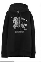 BURBERRY EKD Knight Embroidered Hoodie Top.sz S.£750.Staff sale purchase.black - S Regular