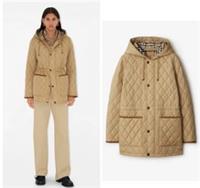Womens BURBERRY quilted Nylon Parka/ Jacket.Beige.sz XL.&pound;1195.current Season - XL Regular
