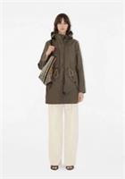 Womens BURBERRY Coated Garbadine Parka/coat.uk 6.&pound;1600+.Green.Staff Sale Purchas - 6 Regular