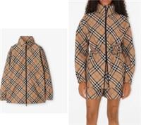 Womens BURBERRY All Over Check Twill Logo Embroidered Jacket.sz M(fits S).&pound;1300 - M Regular