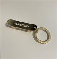 Burberry Skateboard Keyring Charm Gold Color New