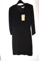 Burberry Lined Zip Sleeves Sheath Black Dress - Brand New With Tags + Bag - 8 Plus