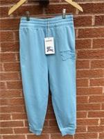 BURBERRY KIDS SEA-BLUE LOGO JOGGERS -12Y RRP &pound;250