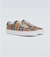 BURBERRY RANGLETON CHECK TRAINERS UK 10